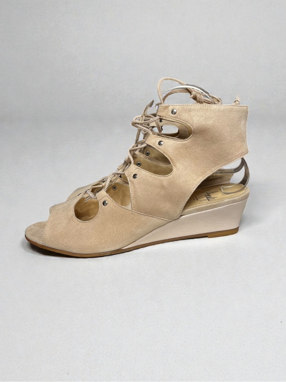 🌻NEW w/box Amalfi by Rangoni Morata  Cream Cashmere Comfort Sandals  Size 8.5